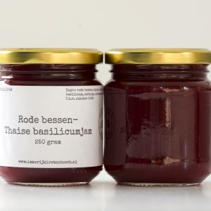 Rode bessen-Thaise basilicumjam