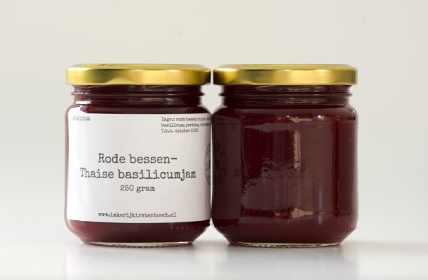 Rode bessen-Thaise basilicumjam