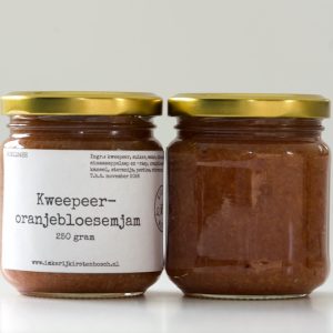 Kweepeer-oranjebloesemjam