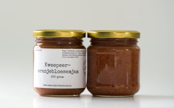 Kweepeer-oranjebloesemjam