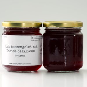 Rodebessengelei met Thaise basilicum